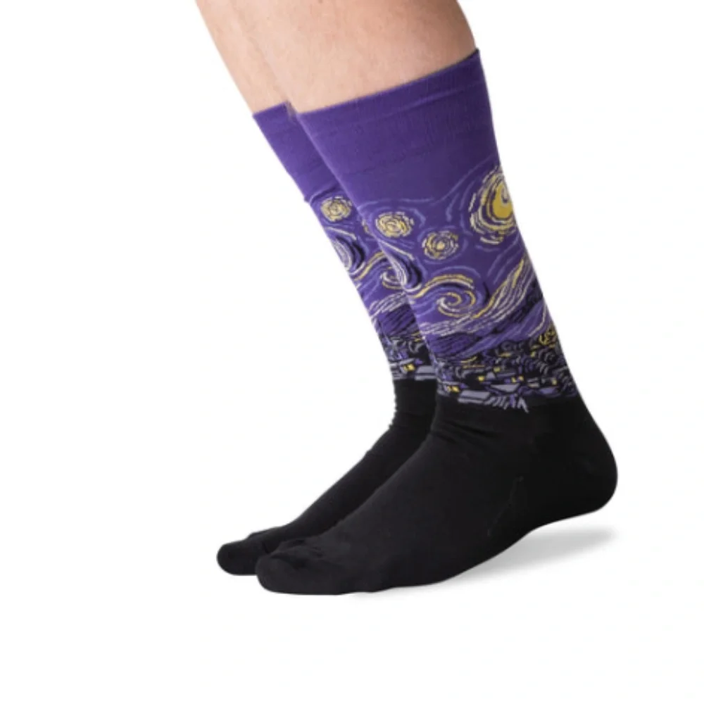 🆕 Purple Starry Night Socks